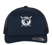 Snapback Trucker Cap / Navy / Grassfield High School Band / Percussion