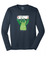 Design Winner - Performance DriFit Long Sleeve Tee (Youth & Adult) / Navy / Grassfield Elementary School