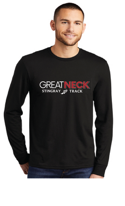 Triblend Long Sleeve Tee  / Black / Great Neck Middle School Track