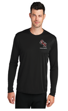 Long Sleeve Performance Tee / Black / Great Neck Middle School Volleyball