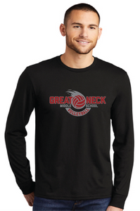 Triblend Long Sleeve Tee  / Black / Great Neck Middle School Volleyball