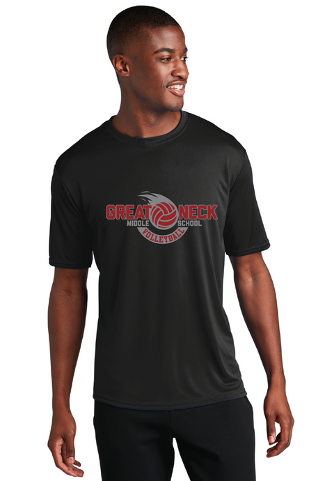 Performance Tee / Black / Great Neck Middle School Volleyball
