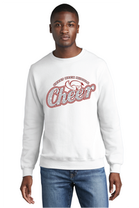 Core Fleece Crewneck Sweatshirt / White / Great Neck Middle School Cheer