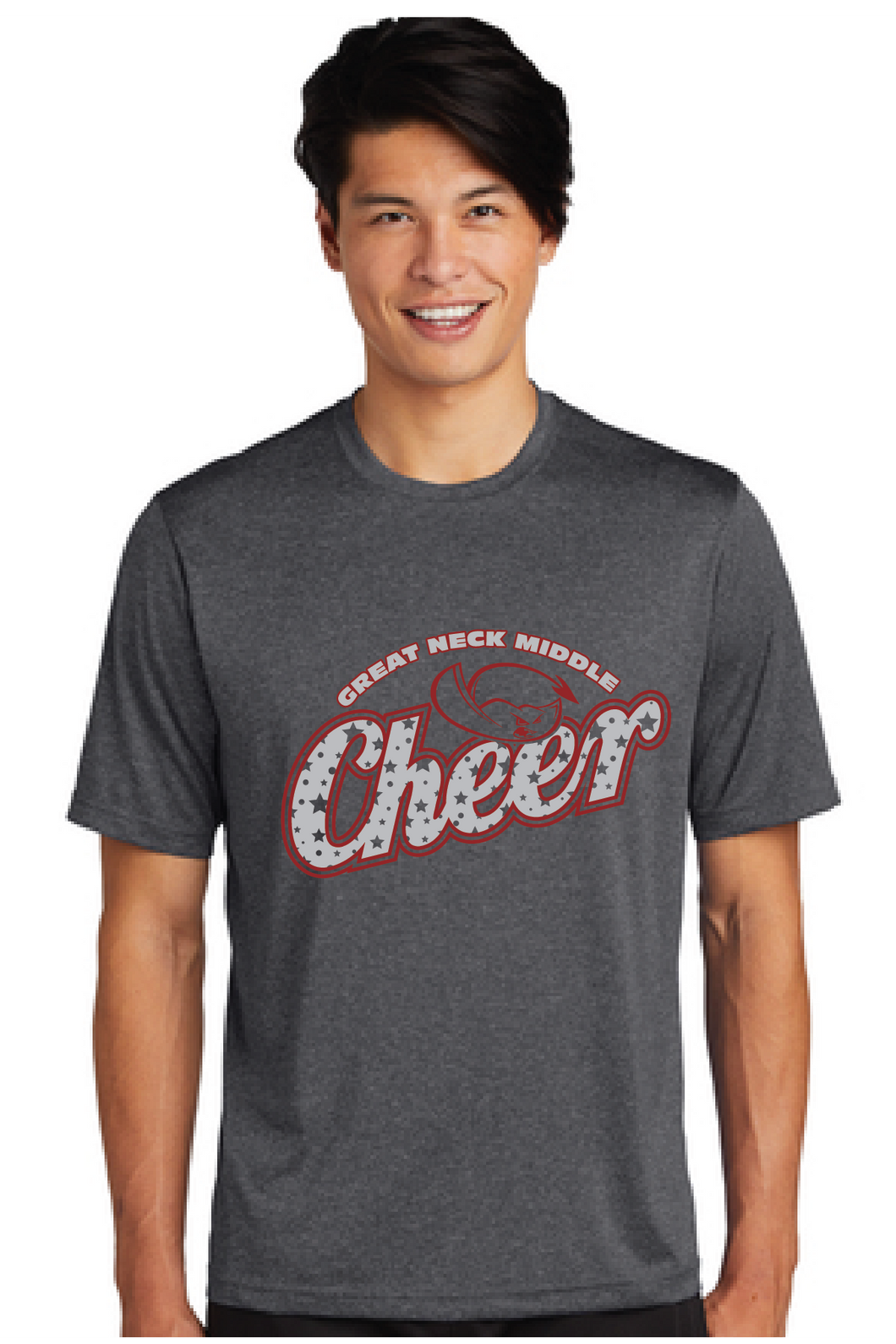 Heather Contender Tee / Graphite / Great Neck Middle School Cheer