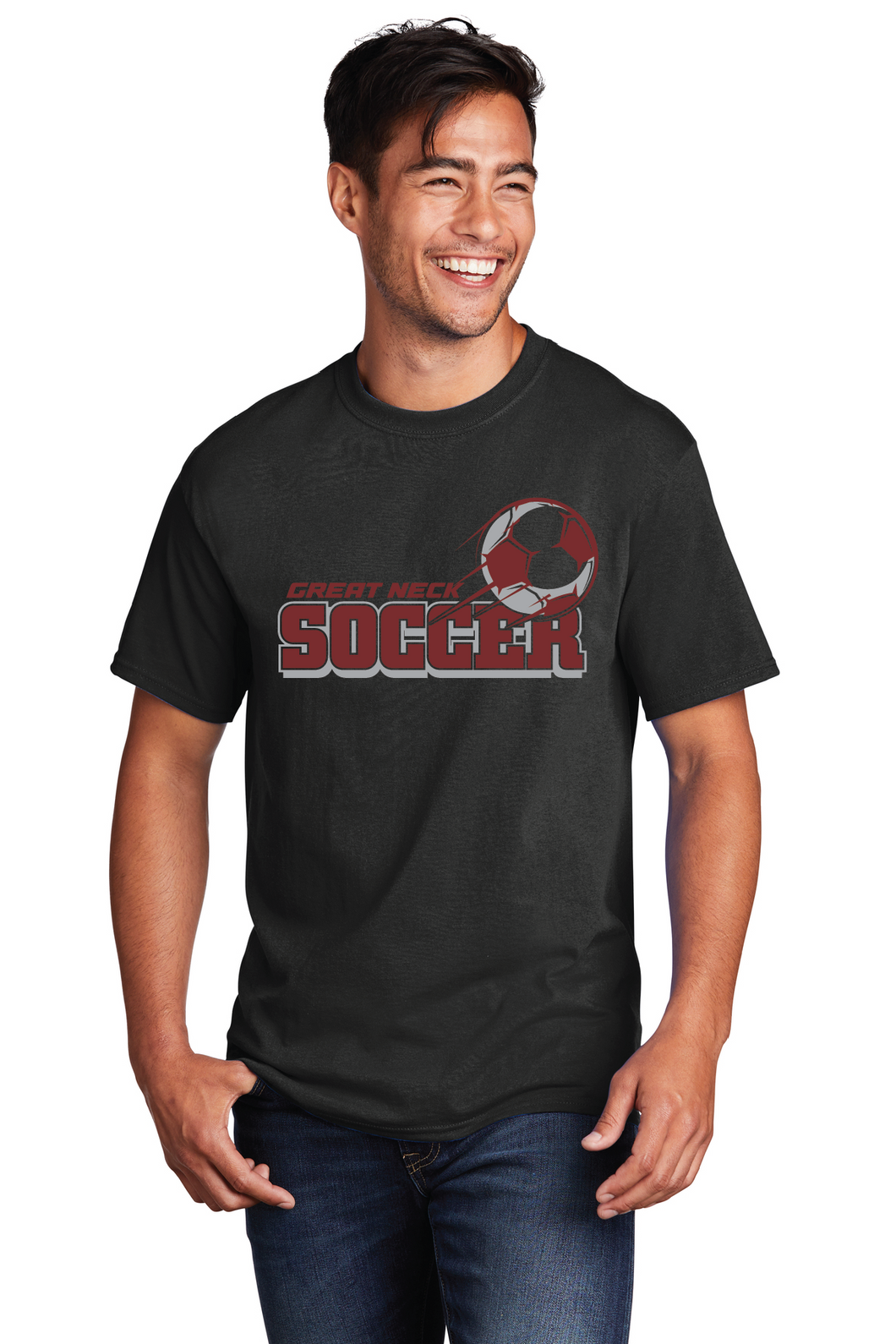 Core Cotton Tee / Black / Great Neck Middle School Boys Soccer