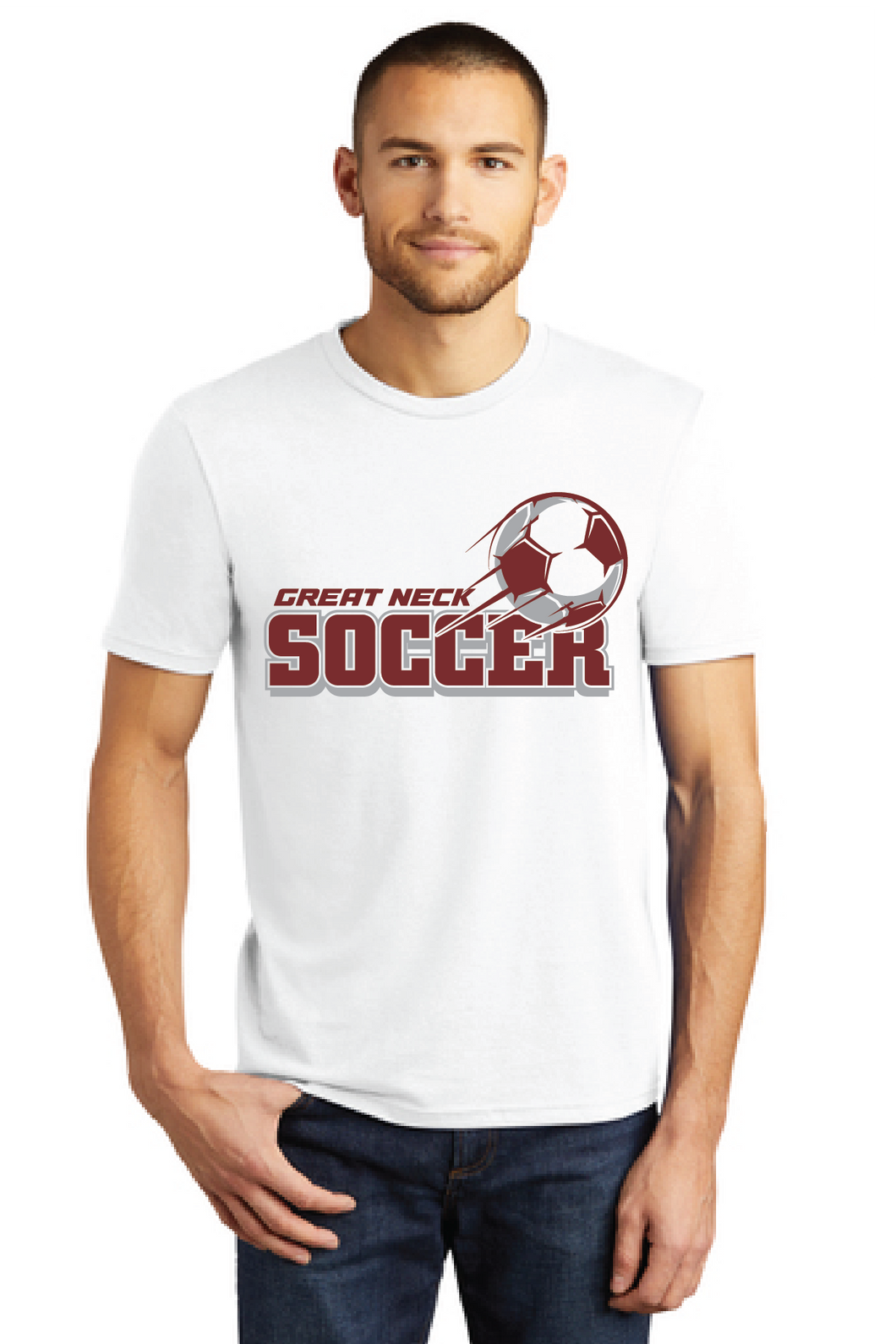 Perfect Tri Tee / White / Great Neck Middle School Boys Soccer