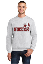 Core Fleece Crewneck Sweatshirt / Ash / Great Neck Middle School Boys Soccer