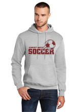 Core Fleece Pullover Hooded Sweatshirt / Ash / Great Neck Middle School Boys Soccer