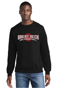 Core Fleece Crewneck Sweatshirt / Black / Great Neck Middle School Girls Basketball
