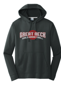 Performance Fleece Hooded Sweatshirt / Black / Great Neck Middle School Girls Basketball