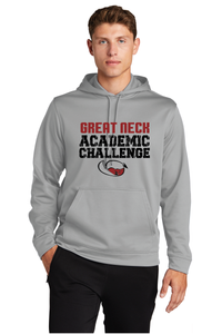 Performance Fleece Hooded Pullover / Silver / Great Neck Middle School Academic Challenge