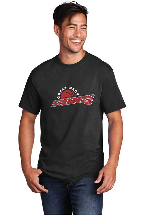 Core Cotton Tee / Black / Great Neck Middle School Boys Basketball