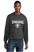 Core Fleece Crewneck Sweatshirt / Dark Heather Grey / Great Neck Middle School Scholastic Bowl