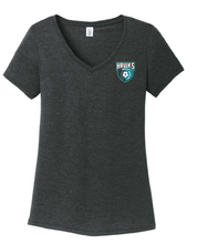 Women’s Tribelnd V-Neck Tee / Black Frost / Hickory Middle School Soccer