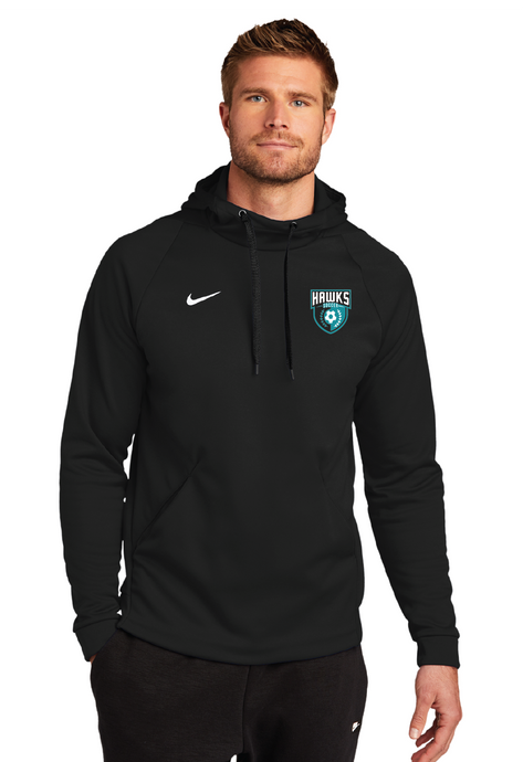 Nike Therma-FIT Pullover Fleece Hoodie / Black / Hickory Middle School Soccer