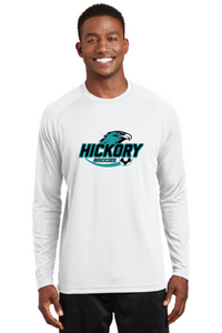 Long Sleeve Raglan T-Shirt / White / Hickory Middle School Soccer