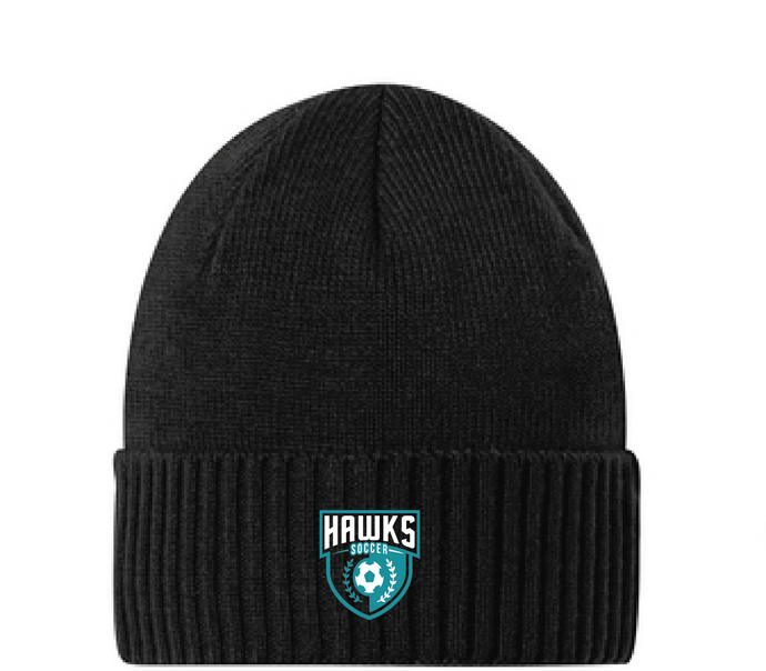 Rib Knit Cuff Beanie / Black / Hickory Middle School Soccer