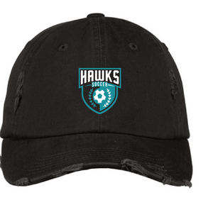 Distressed Trucker Hat / Black / Hickory Middle School Soccer