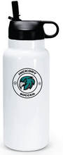 30oz Stainless Steel Water Bottle / White / Hickory Middle School Soccer