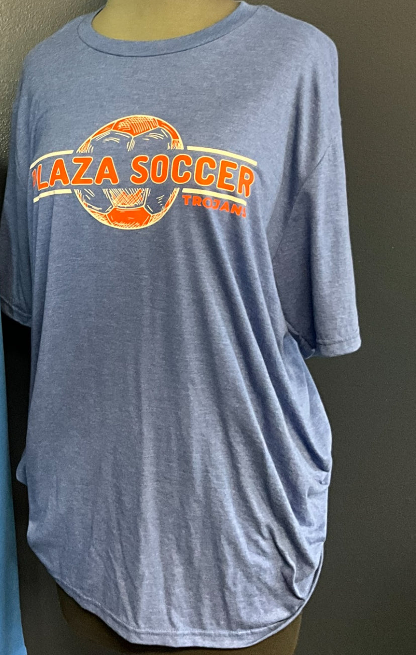 Plaza Middle School Soccer/Royal Blue/T-shirt