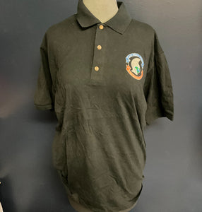 Plaza Middle School/Polo Button Up/Black