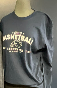 Lynnhaven Middle School Girls Basketball/Navy Long Sleeve