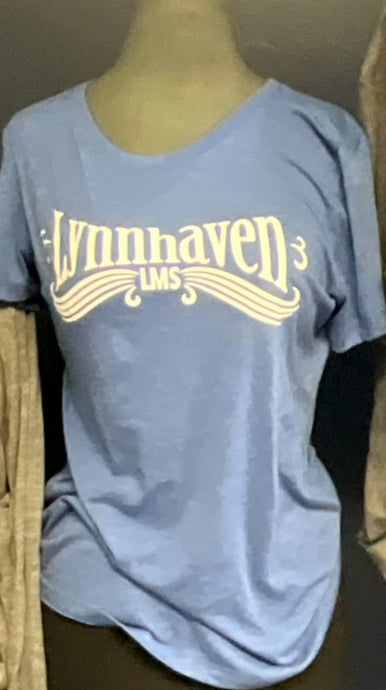 Lynnhaven Middle School/Royal Blue/Tri-Blend T-shirt