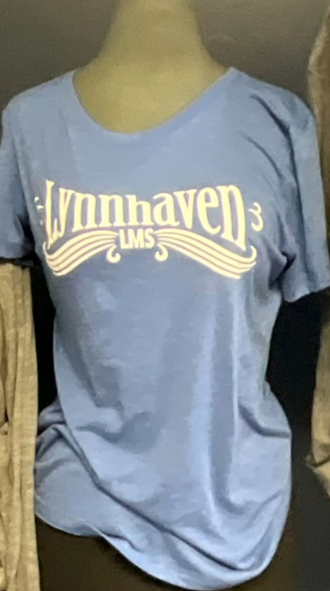 Lynnhaven Middle School/Royal Blue/Tri-Blend T-shirt