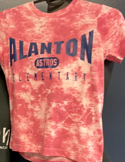 Alanton Elementary School/Pink Tye-Dye T-Shirt