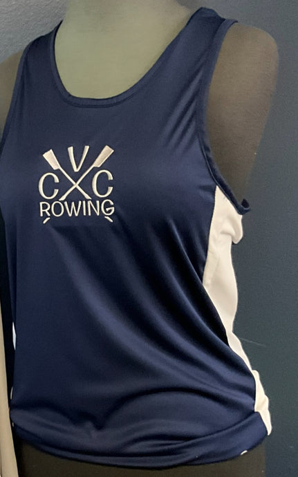 CVC Rowing Performance Tank/Navy Blue