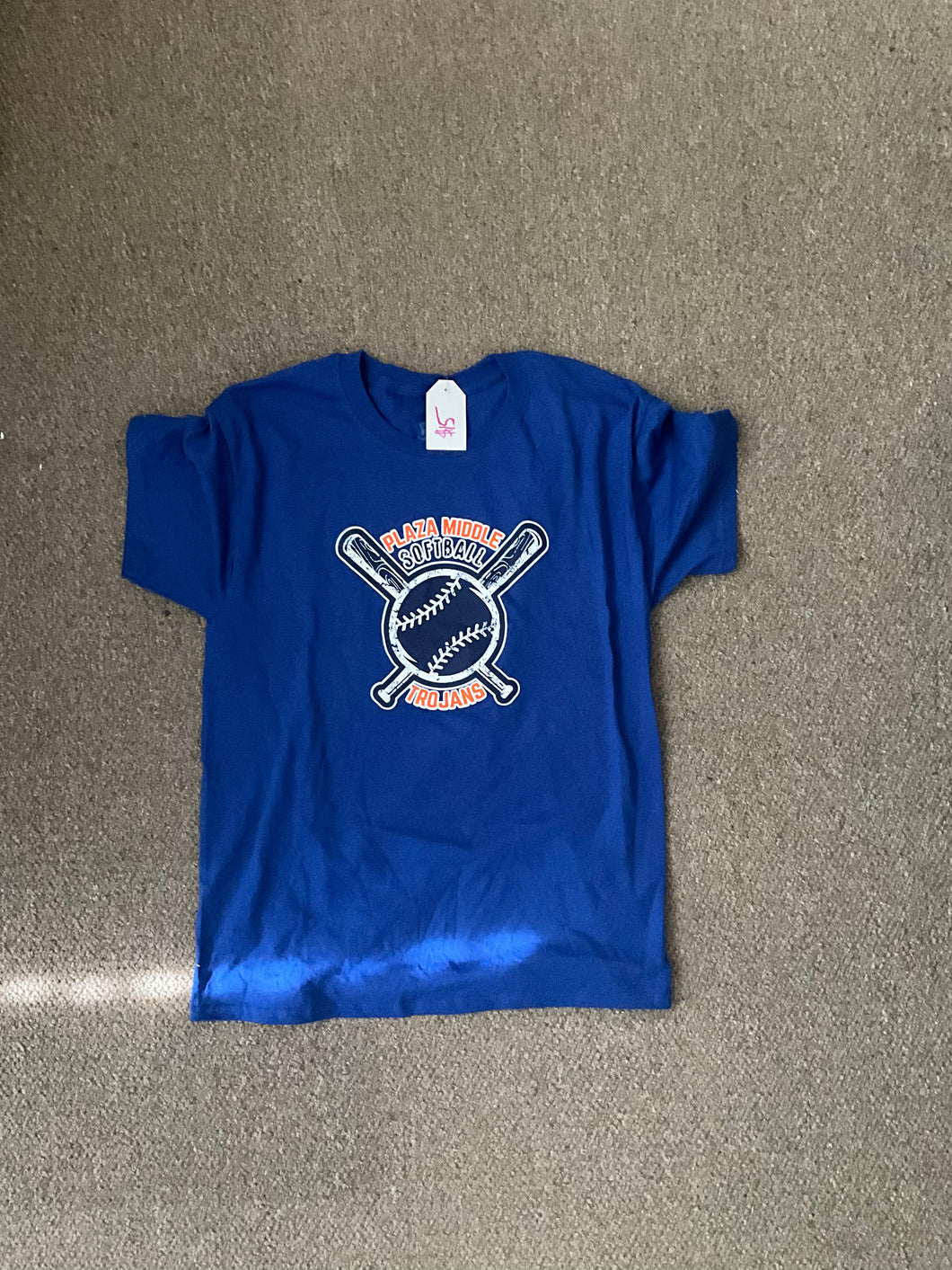 Plaza Middle School Softball/Royal Blue/Tshirt