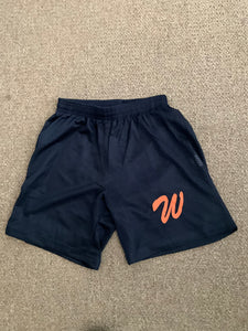 Wahoos Navy Blue Performance Shorts