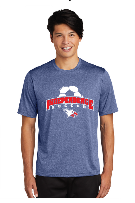 Heather Contender Tee / Navy Heather / Independence Middle School Boys Soccer