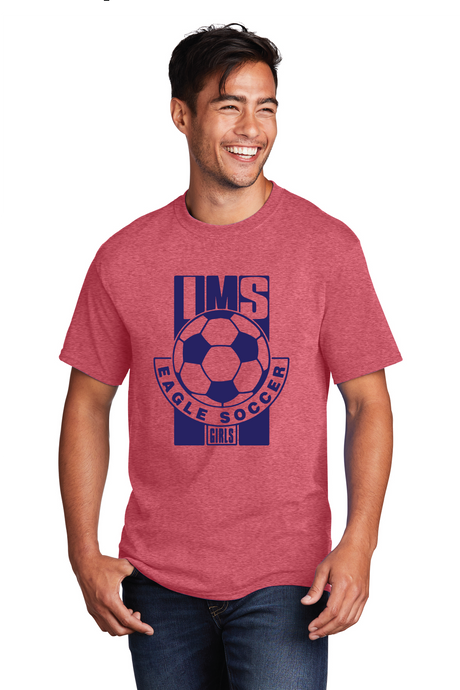 Core Cotton Tee / Heather Red / Independence Middle School Girls Soccer