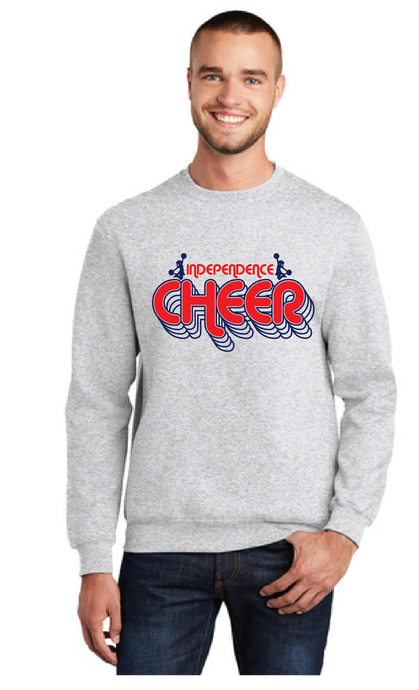 Core Fleece Crewneck Sweatshirt / Ash / Independence Middle School Cheer