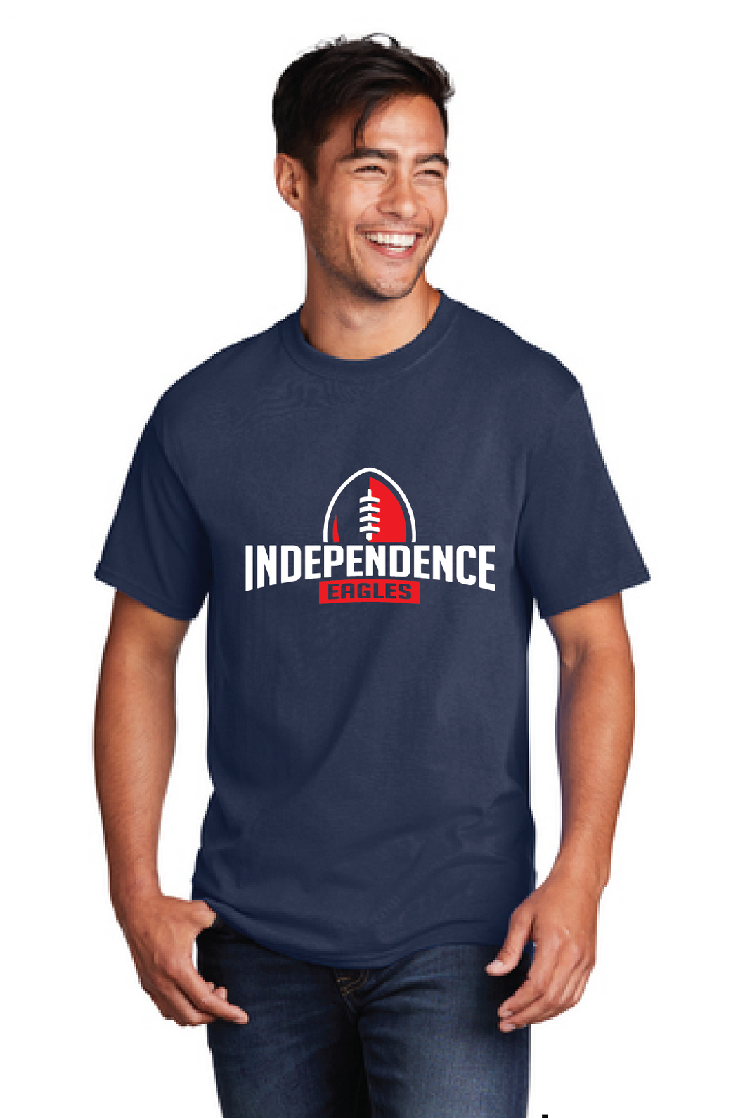 Core Cotton Tee / Navy / Independence Middle School Football