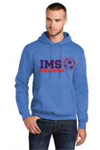 Fleece Pullover Hooded Sweatshirt / Heather Royal  / Independence Middle School Girls Soccer