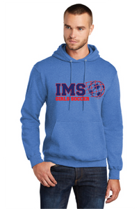 Fleece Pullover Hooded Sweatshirt / Heather Royal  / Independence Middle School Girls Soccer