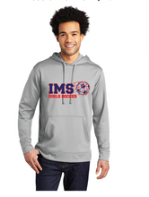 Performance Fleece Pullover Hooded Sweatshirt / Silver / Independence Middle School Girls Soccer