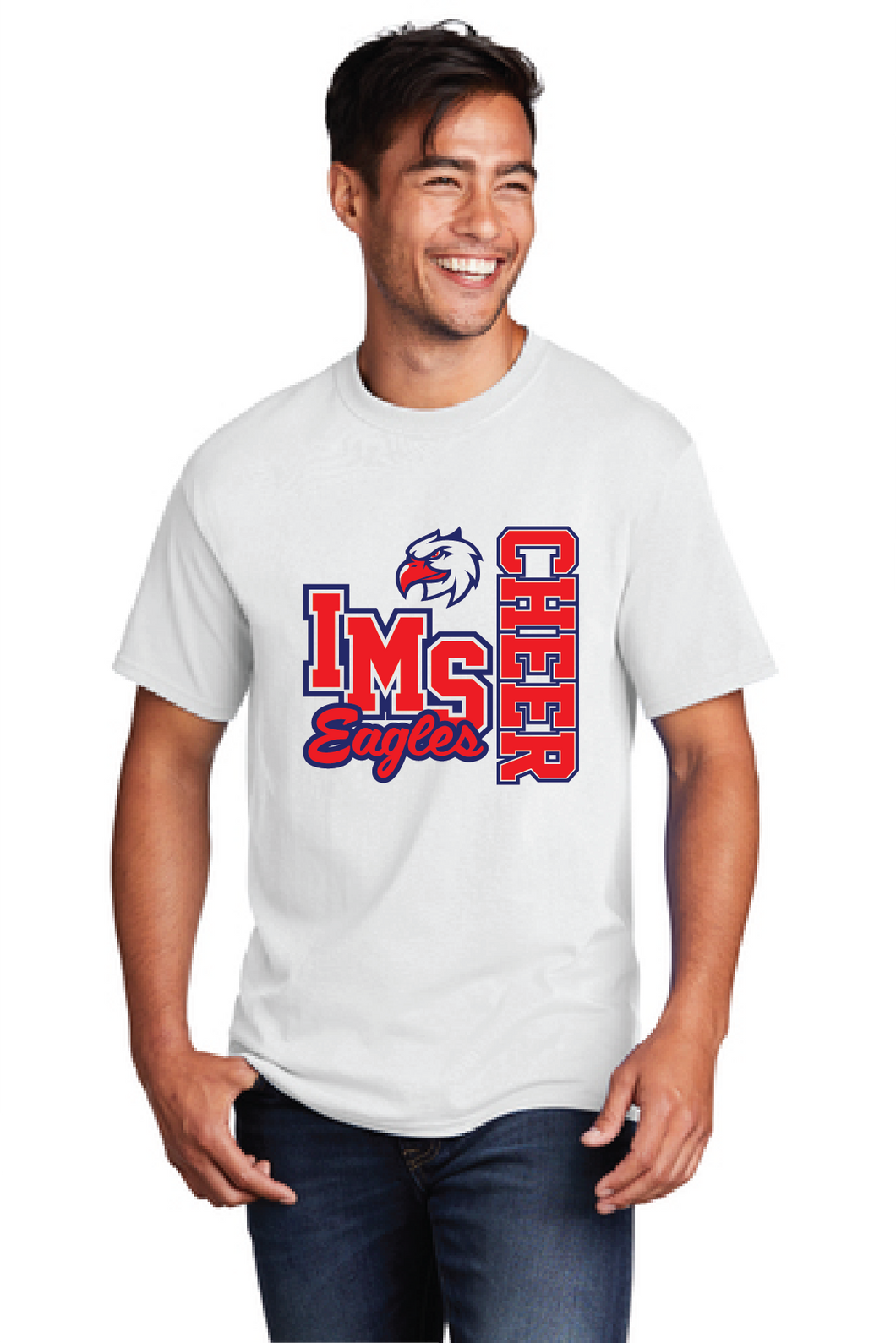 Core Cotton Tee / White / Independence Middle School Cheer