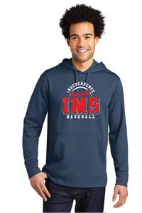 Performance Fleece Pullover Hooded Sweatshirt / Navy  / Independence Middle School Baseball