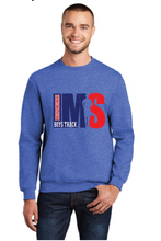 Core Fleece Crewneck Sweatshirt / Heather Royal / Independence Middle School Boys Track
