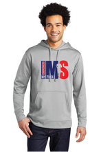 Performance Fleece Pullover Hooded Sweatshirt / Silver / Independence Middle School Boys Track