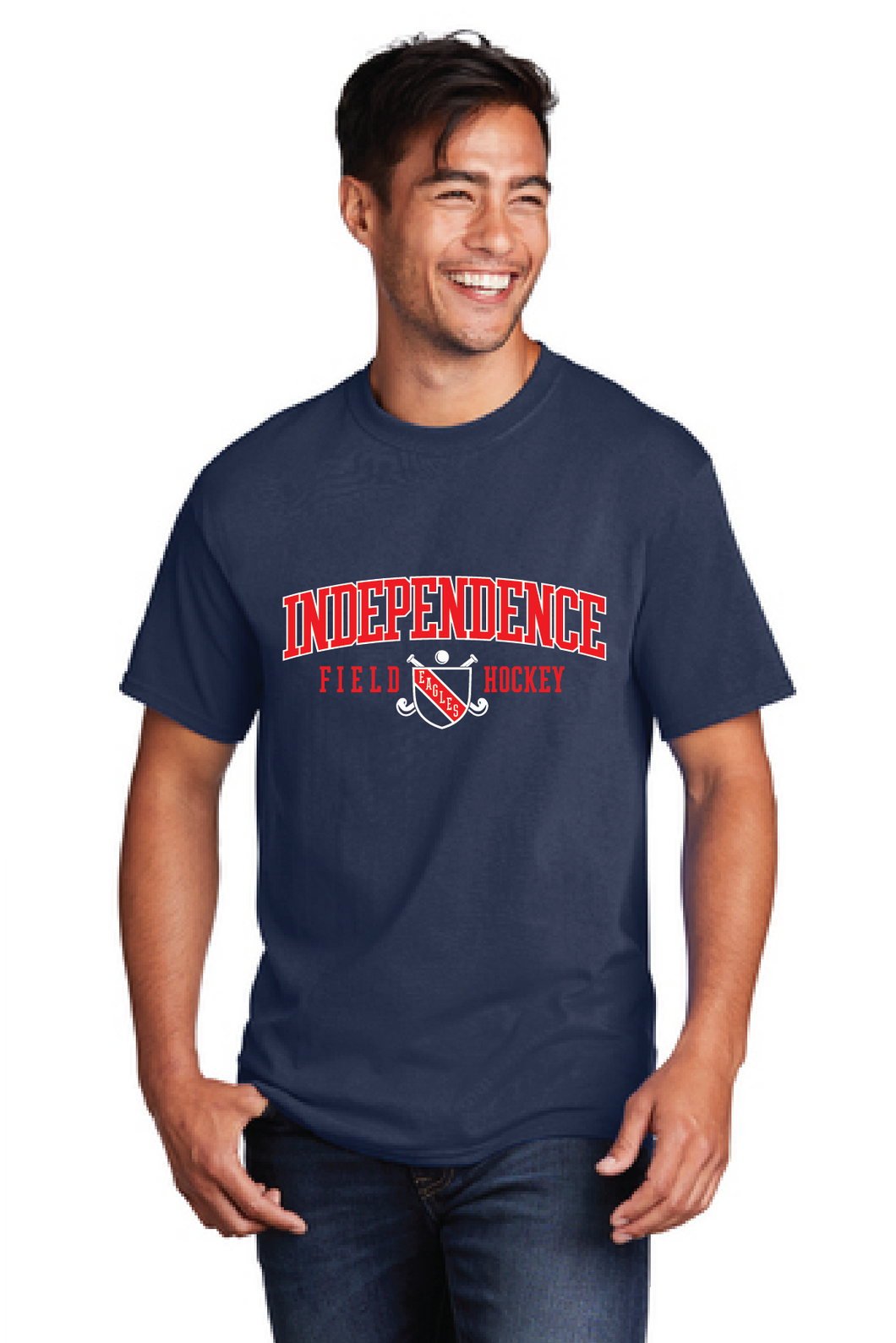 Core Cotton Tee / Navy / Independence Middle School Field Hockey