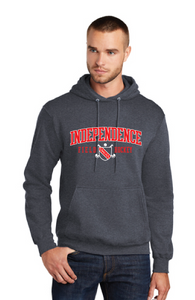 Core Fleece Pullover Hooded Sweatshirt / Heather Navy / Independence Middle School Field Hockey