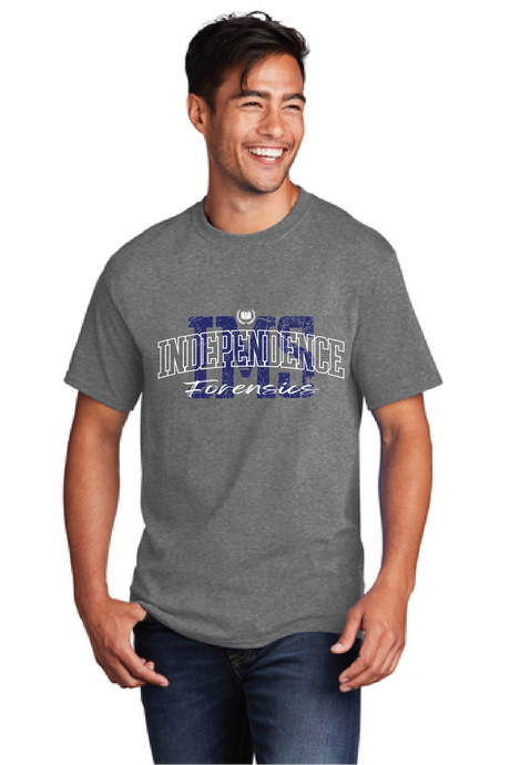 Core Cotton Tee / Graphite Heather / Independence Middle School Forensics