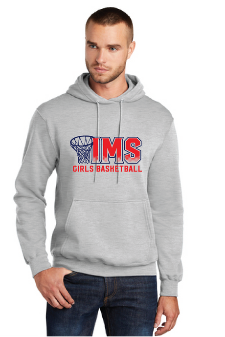 Core Fleece Hooded Sweatshirt / Athletic Heather / Independence Middle School Girls Basketball
