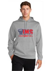Performance Fleece Hooded Pullover / Silver / Independence Middle School Girls Basketball