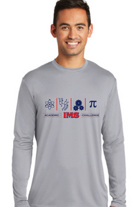 Long Sleeve Performance Tee / Silver / Independence Middle School Academic Challenge