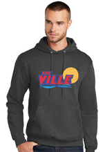 Core Fleece Pullover Hooded Sweatshirt / Dark Heather Grey / Kempsville High School Water Polo